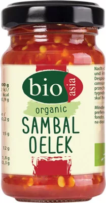 Bioasia bio sambal oelek, chilli relish 110 g