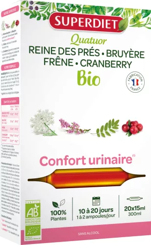 Superdiet comfort urinaire -  a hugyutak egészségéért vegán ampulla 20x15ml 300 ml