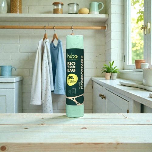 Bibo - bio hulladékgyűjtő zsák, 20l - 15 darab / roll