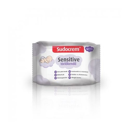 Sudocrem baba törlőkendő sensitive 55 db