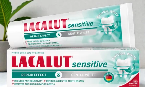 Lacalut sensitive repair effect & gentle white fogkrém 75 ml