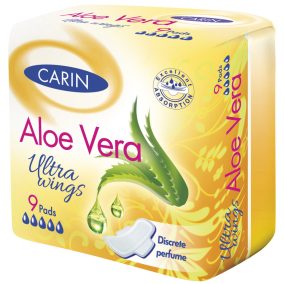   Carin ultra aloe vera ultravékony szárnyas intimbetét 9 db