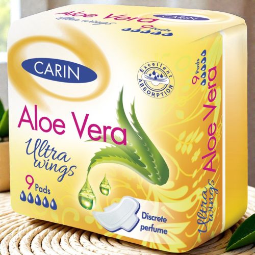 Carin ultra aloe vera ultravékony szárnyas intimbetét 9 db