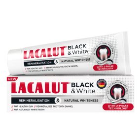 Lacalut Black & White zubná pasta 75 ml
