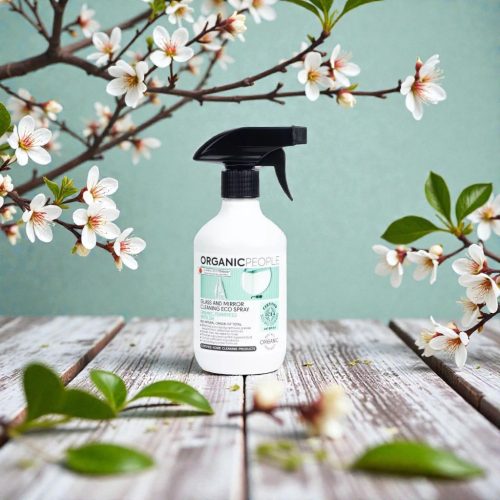 Organic People - Öko Ablak- és tükörtisztító spray bio fermentált fehér teával - 500 ml 