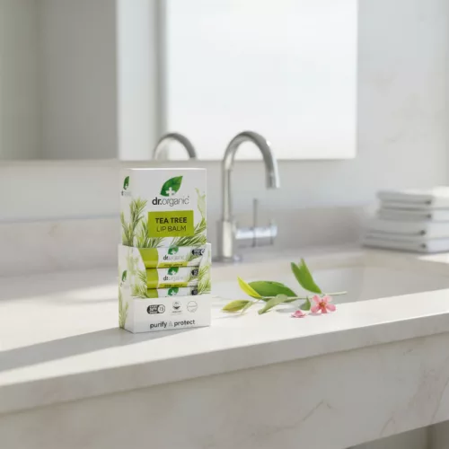 Dr. Organic - Balzam na pery s bio čajovníkovým olejom