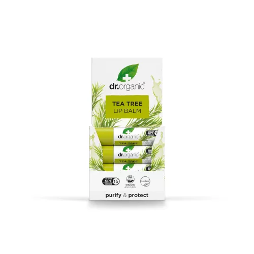 Dr. Organic - Balzam na pery s bio čajovníkovým olejom