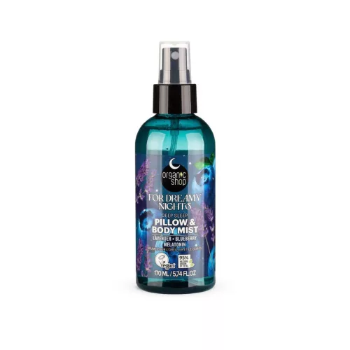 Organic Shop - “Deep sleep” Párna- és testpermet levendulával, áfonyával és melatoninnal