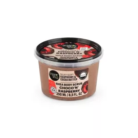   Organic Shop -  “Csokis málna” Puhító testradír málnával és kakaóvajjal