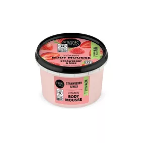 Organic Shop - Vitamin testápoló mousse eperrel és tejjel