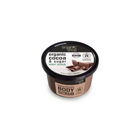   Organic Shop - Helyreállító testradír kakaóval és cukorral