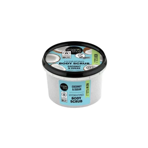 Organic Shop - Hidratáló testradír kókusszal és cukorral