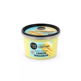   Organic Shop - "Lemon Macaron" feszesítő testradír citrommal és mentával