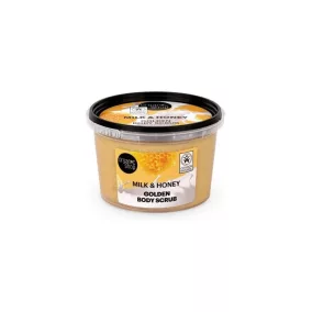   Organic Shop - „Golden“ telový peeling s mliekom a medom
