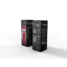 myLAICA rozsdamentes matt zöldre festett fast disk rendszerű vízszűrő kulacs pánttal, 0,55 literes