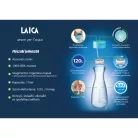 myLAICA rozsdamentes matt zöldre festett fast disk rendszerű vízszűrő kulacs pánttal, 0,55 literes