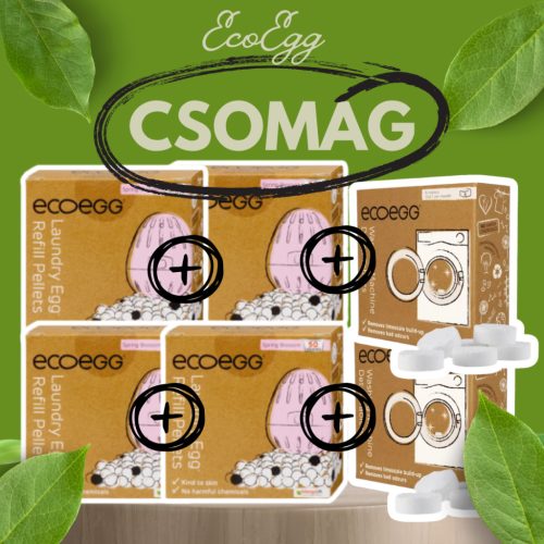 Ecoegg Utántöltő XXL – Lágy Tavasz + GépTisztító Duopakk | 200 mosás friss illattal