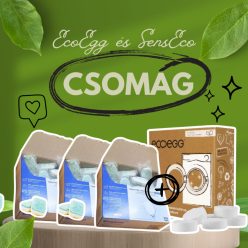   SensEco Mosogatógép Tabletta Tripla + Ecoegg GépTisztító | Tiszta edények, tiszta gép – vegyszermentesen