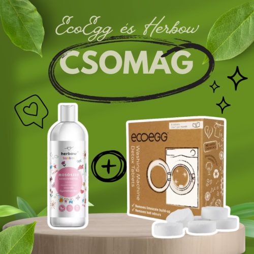 Herbow Bambino Mosószer + Ecoegg GépTisztító | Gyümölcsös tisztaság bababarát módon