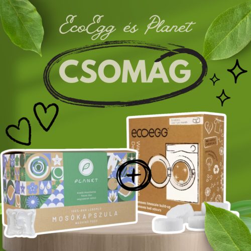 Planet Öko Mosókapszula + Ecoegg GépTisztító | Egyszerű, zöld mosás csomagban