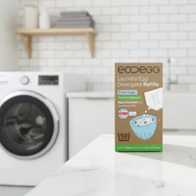   Ecoegg Mosótojás Utántöltő - hozzáadott enzimmel - 50 mosás - Friss Pamut illat (+turmalin)