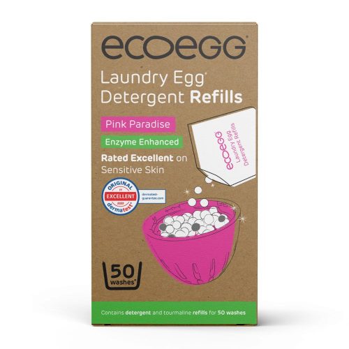 Ecoegg Mosótojás Utántöltő - hozzáadott enzimmel - 50 mosás - Trópusi Virág illat (+turmalin)