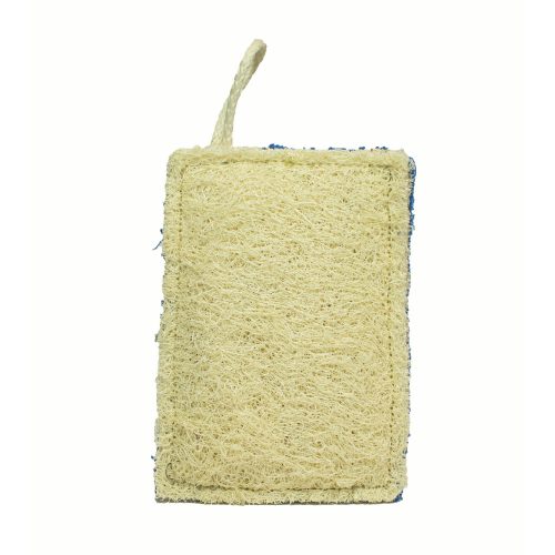 Luffa frottíros fürdőszivacs - 8x10-12cm - kék