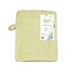   Luffa szivacs akasztóval - varrott - 8x10-14 cm - magyar termék