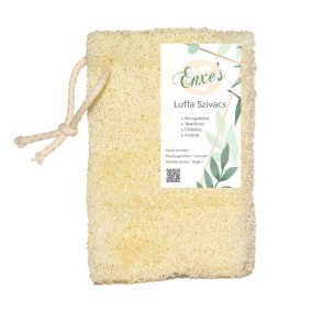   Luffa-Schwamm mit Aufhänger – ohne Naht – 8 x 10–14 cm – ungarisches Produkt