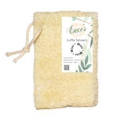   Luffa mini szivacs akasztóval - varrás nélkül - 6-8x10-12 cm - magyar termék
