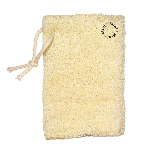 Luffa-Mini-Schwamm mit Aufhänger – ohne Nähte – 6-8 x 10-12 cm – ungarisches Produkt