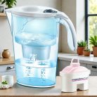 LAICA STREAM LINE fehér vízszűrő kancsó mechanikus kijelzővel és 1 db magnezium active bi-flux szűrőbetéttel