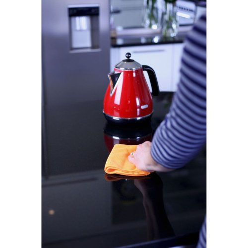 EcoHome – univerzálna čistiaca utierka – s drsnou stranou na tvrdé povrchy – 1 ks (oranžová)