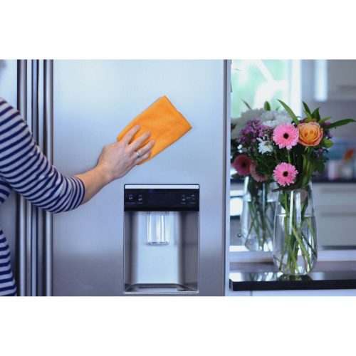 EcoHome – univerzálna čistiaca utierka – s drsnou stranou na tvrdé povrchy – 1 ks (oranžová)