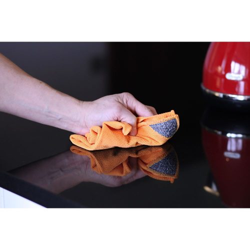 EcoHome – univerzálna čistiaca utierka – s drsnou stranou na tvrdé povrchy – 1 ks (oranžová)