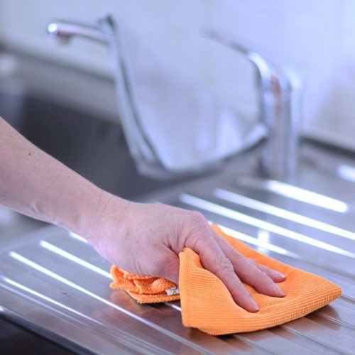 EcoHome – Reinigungstuch-Set für rostfreie Oberflächen (2 Stück)