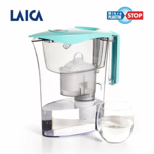 LAICA mikroplasztik- Stop vízszűrő kancsó mechanikus kijelzővel 1 db bi-flux és 1 db mikroplasztik