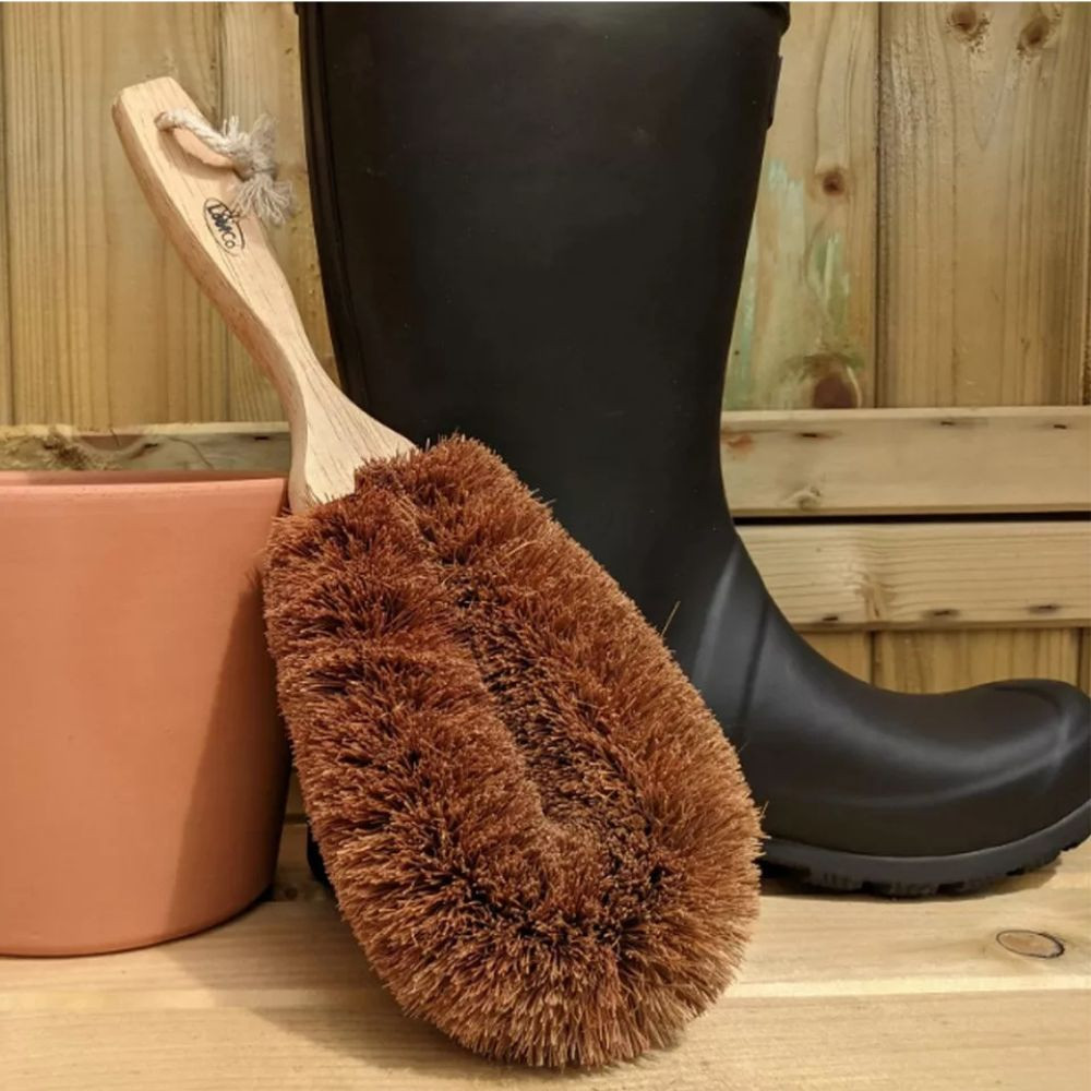 LoofCo nyeles kókuszrost kerti kefe - 1 db