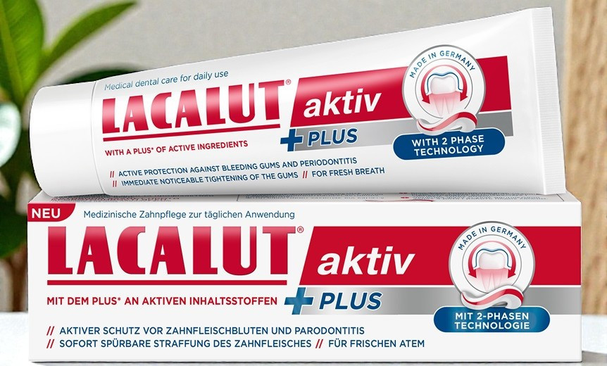 Lacalut aktiv fogkrém plus 75 ml