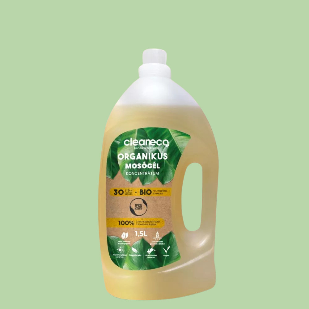 Cleaneco - organikus univerzális mosógél koncentrátum 1,5l - újrahasznosított csomagolásban