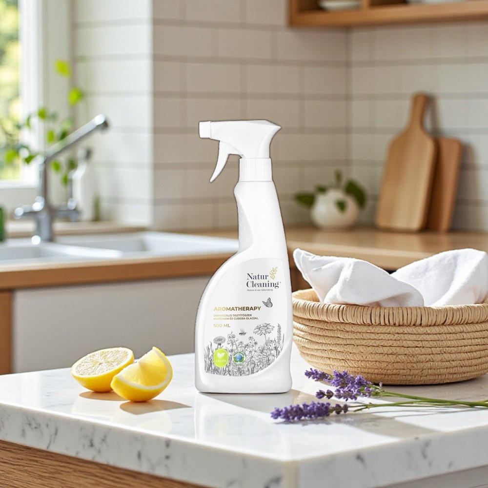 Naturcleaning Aromatherapy tisztítószer mandarin és cubeba olajjal 500 ml