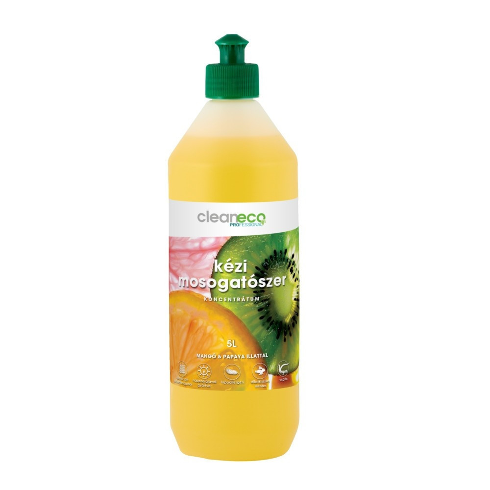 Cleaneco kézi mosogatószer koncentrátum - mangó & papaya illattal 1l - újrahasznosítható csomagolásban Cleaneco kézi mosogatószer koncentrátum - mangó & papaya illattal 1l - újrahasznosítható csomagolásban