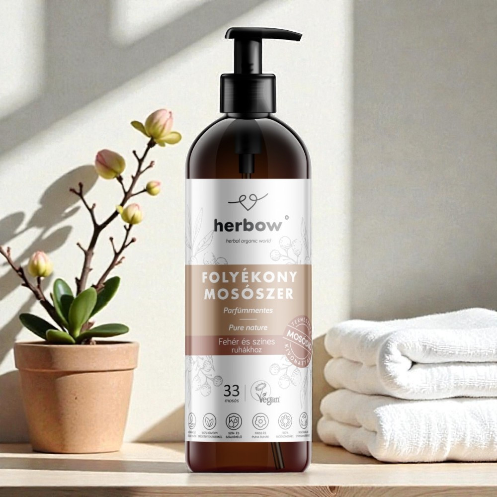 Herbow folyékony mosószer univerzális - fehér és színes ruhákhoz - natúr 1000ml