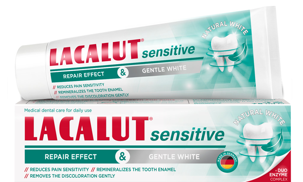 Lacalut sensitive repair effect & gentle white fogkrém 75 ml Lacalut sensitive repair effect & gentle white fogkrém 75 ml