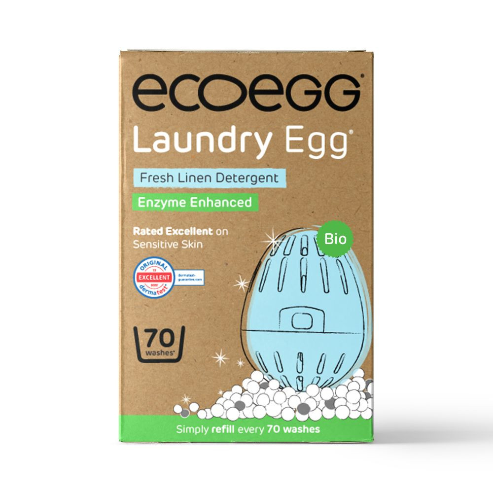 Ecoegg Mosótojás 70 - hozzáadott enzimmel - Friss Pamut illat (+turmalin)
