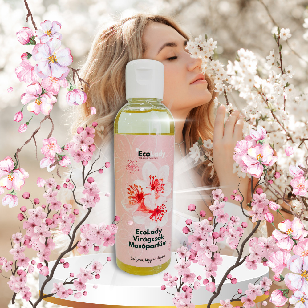 EcoLady Virágcsók – Selymes, lágy és elegáns Prémium mosóparfüm (100 ml)